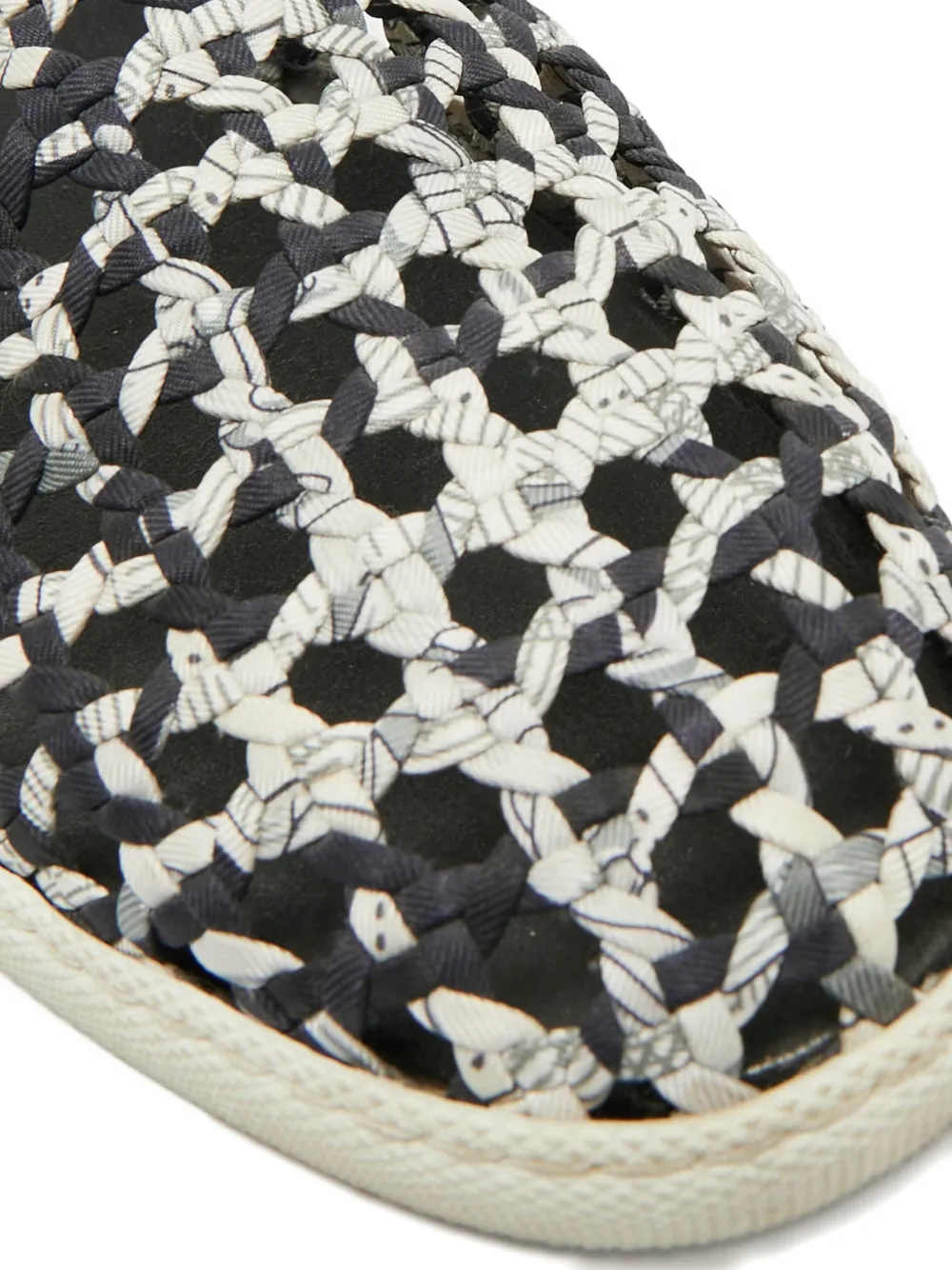 Hermès Pre-Owned Oxygène woven silk sneakers - Zwart