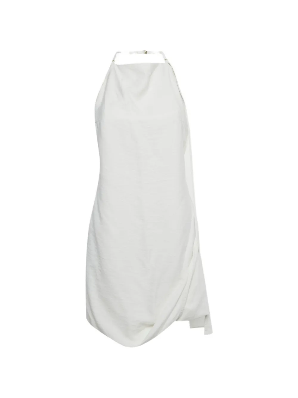 Jacquemus Pre-Owned Abito corto drappeggiato con scollo all'americana - Bianco