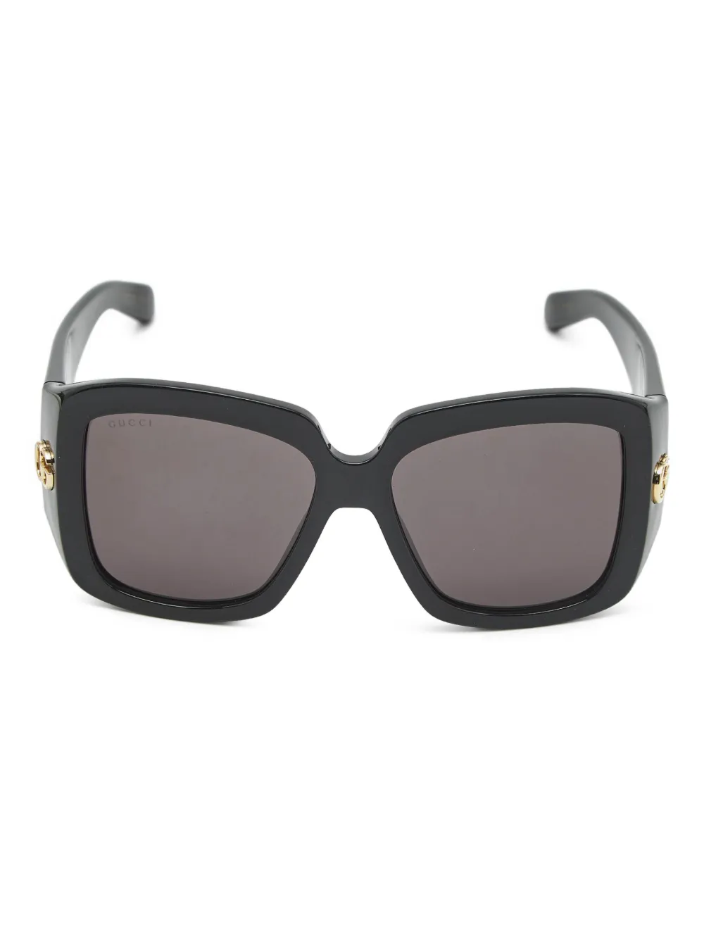Gucci Pre-Owned oversized-frame logo sunglasses - Nero