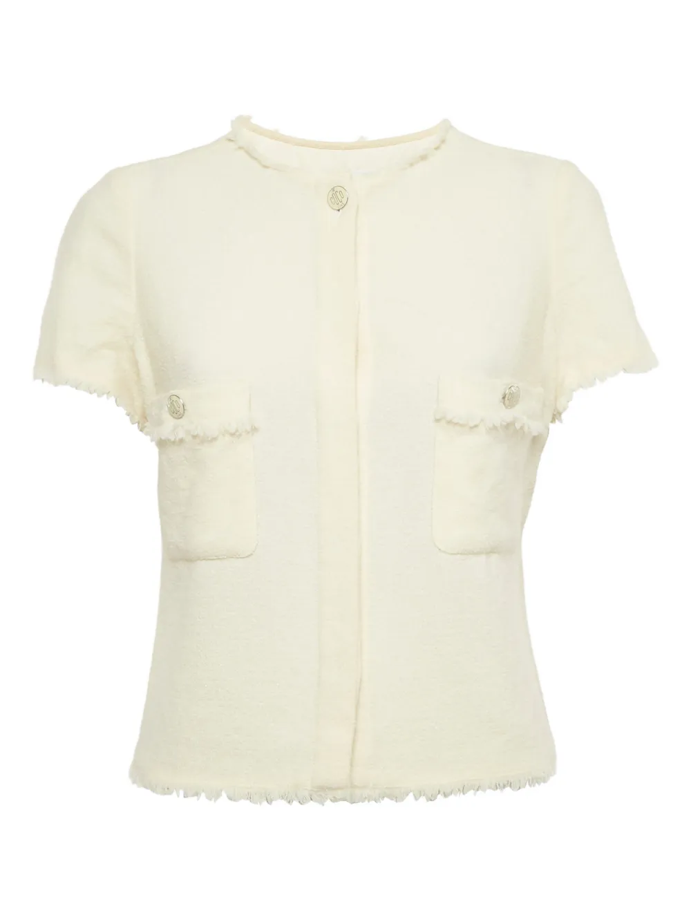 CHANEL Pre-Owned Giacca crop a maniche corte - Toni neutri