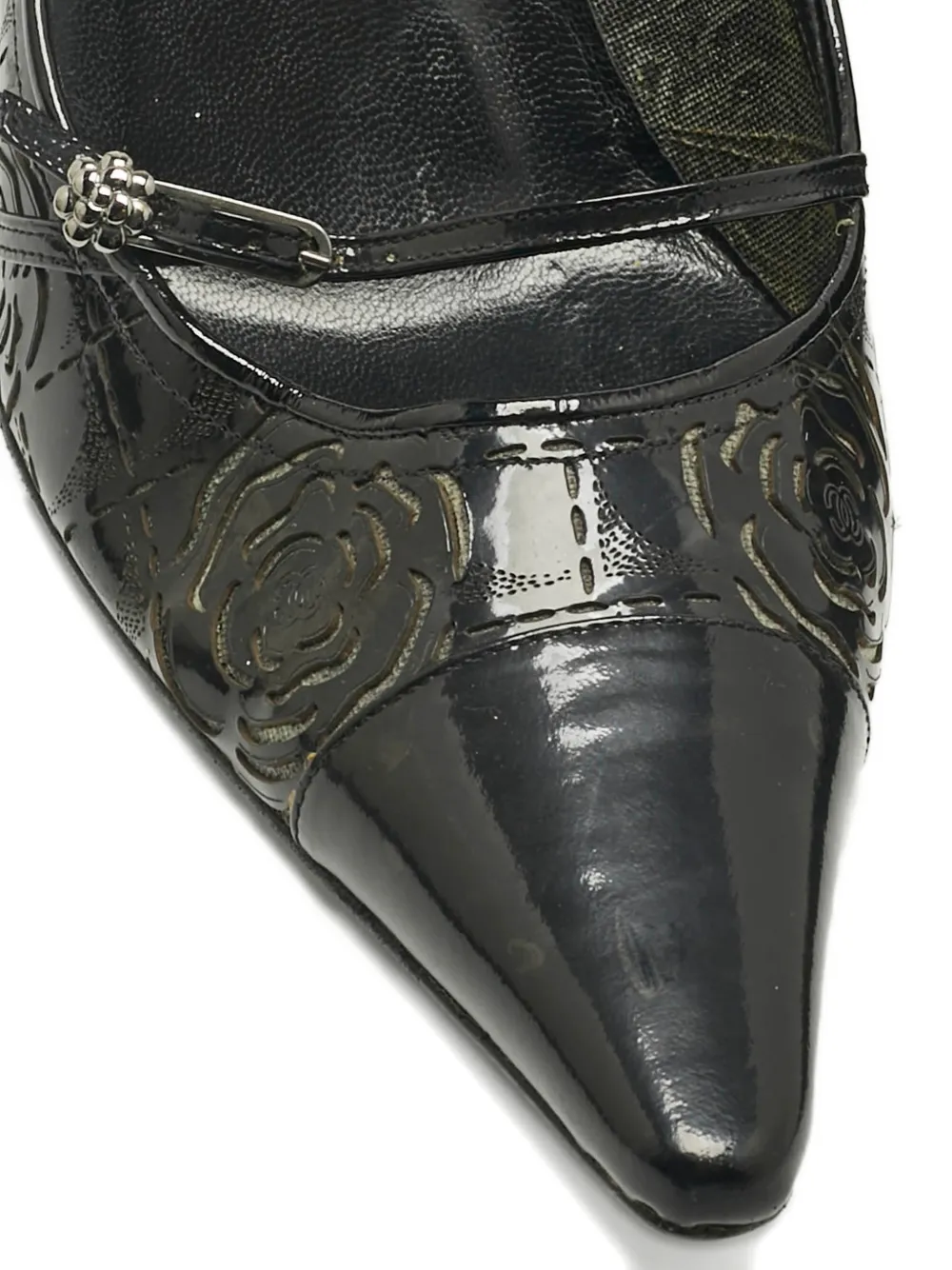 CHANEL Pre-Owned patent leather pumps - Zwart