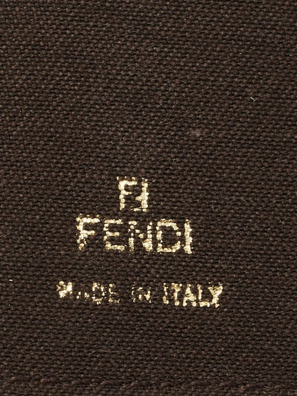 Pre-owned Fendi 2009 Coated Canvas Logo Agenda Cover In Brown