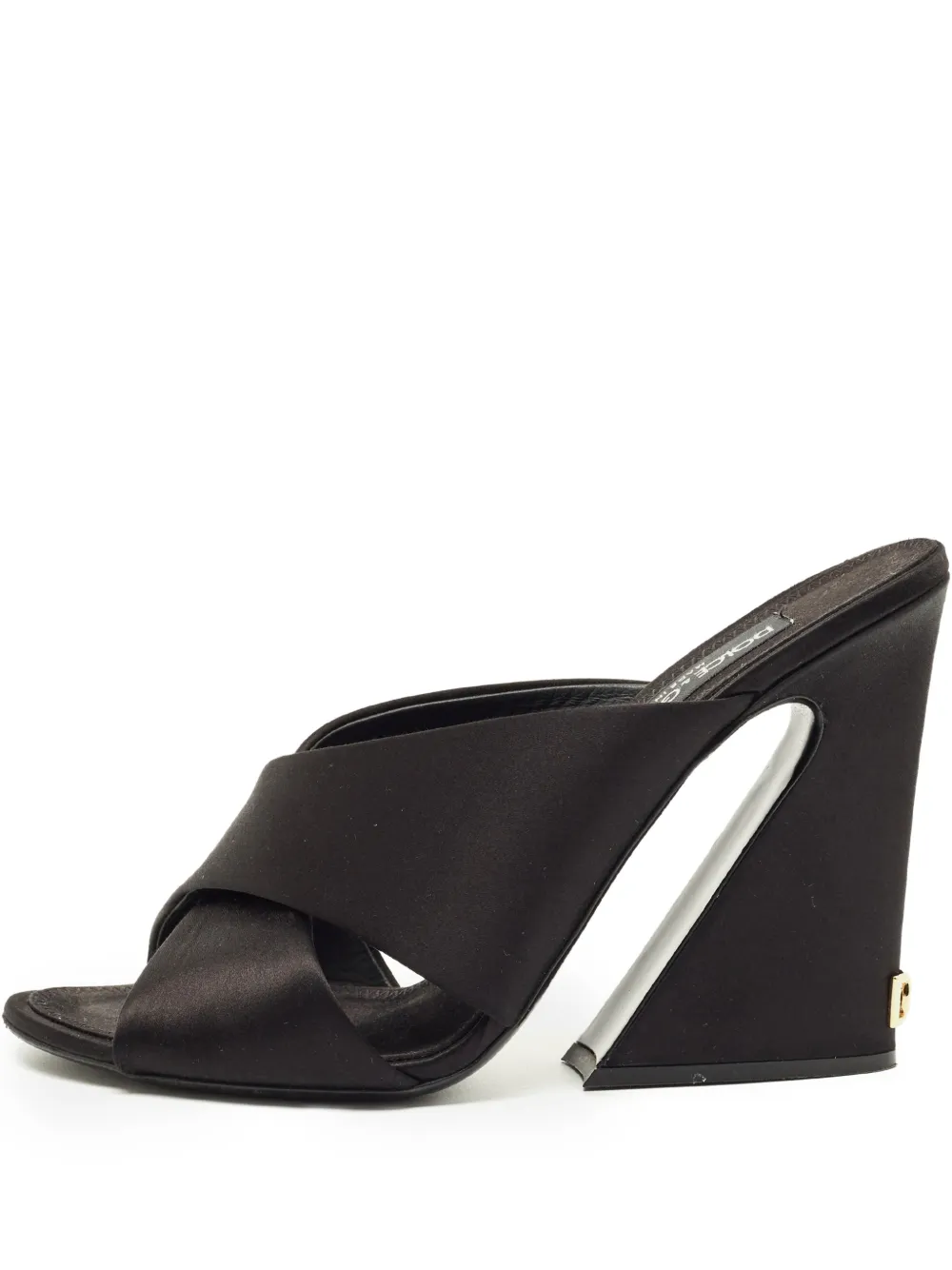 Dolce & Gabbana Pre-Owned criss-cross satin sandals - Nero