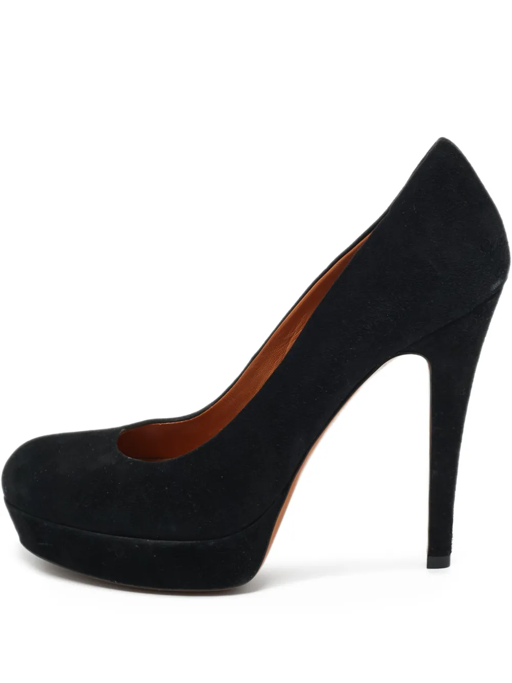 Gucci Pre-Owned suede platform heeled pumps - Schwarz