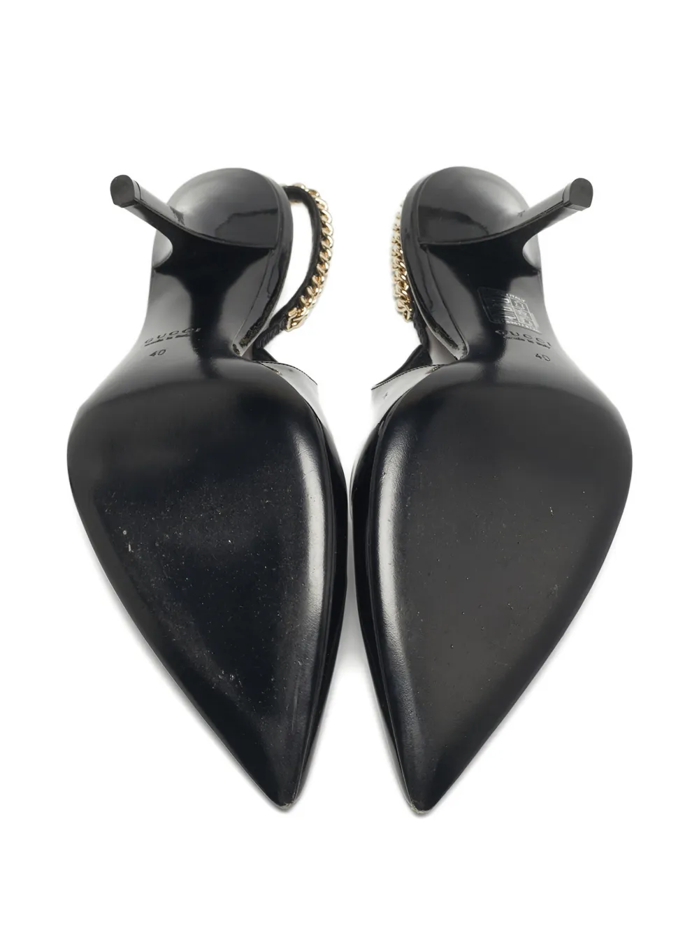 Gucci Pre-Owned Signoria chain link pumps - Zwart