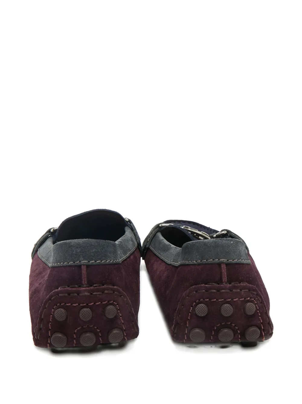 Louis Vuitton Pre-Owned Oxford suede loafers - Paars