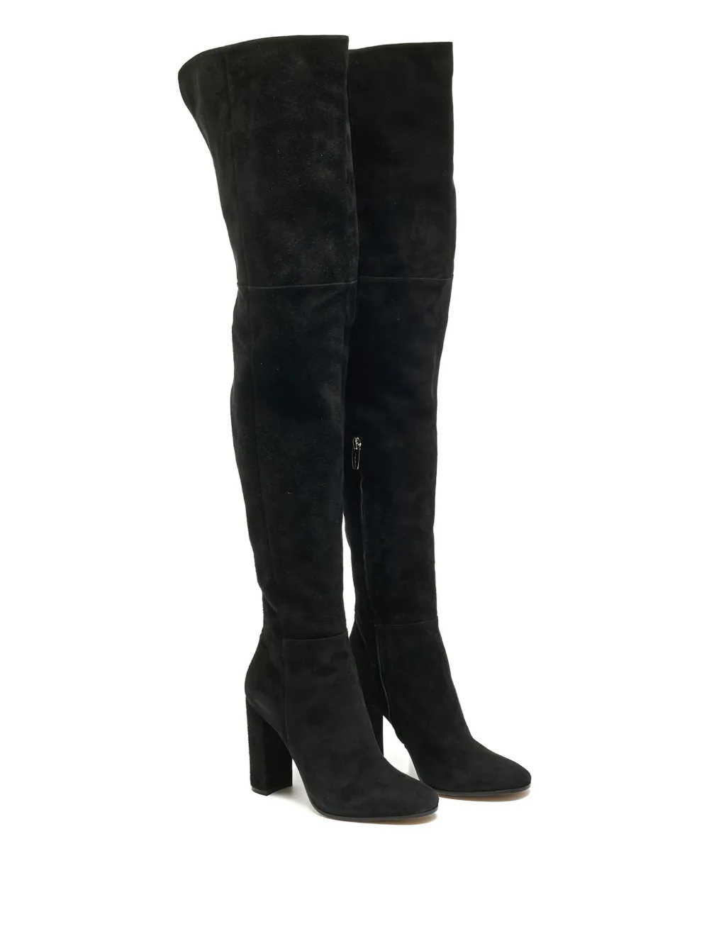 Gianvito Rossi knee-high suede boots - Zwart