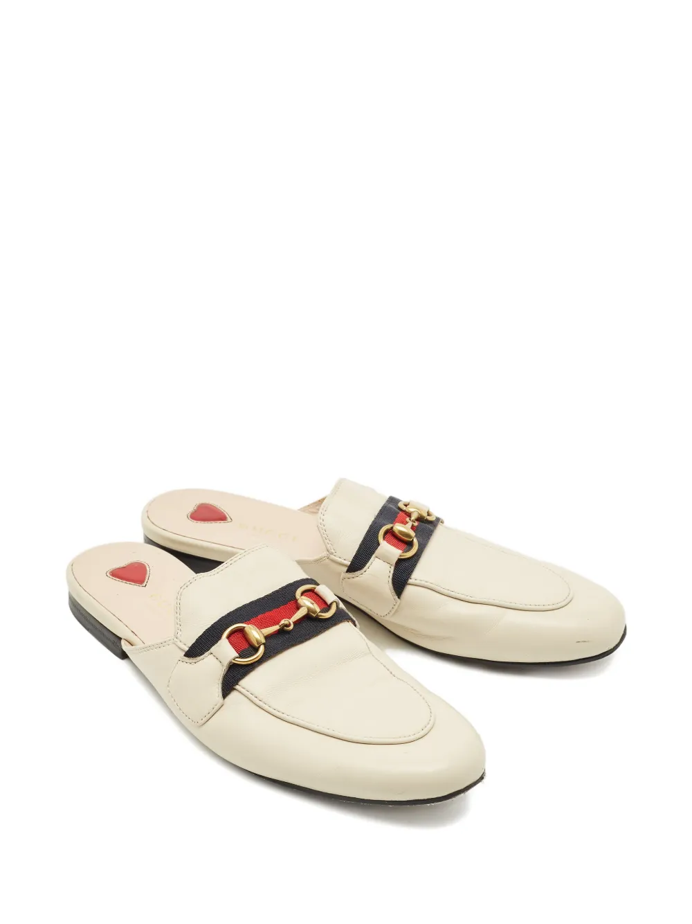 Gucci Pre-Owned Princetown Horsebit leather mules - Beige