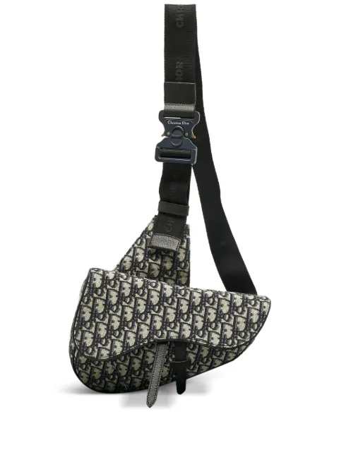 Christian Dior Pre-Owned Saddle oblique-canvas shoulder bag