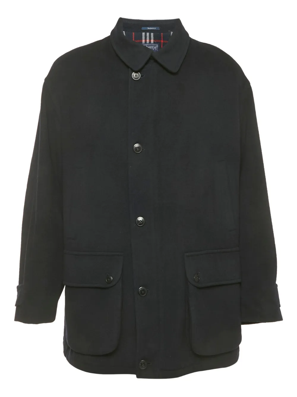 Burberry Pre-Owned button-front coat | Blue | Image 1