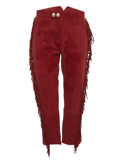 Zadig&Voltaire fringe-detail suede trousers