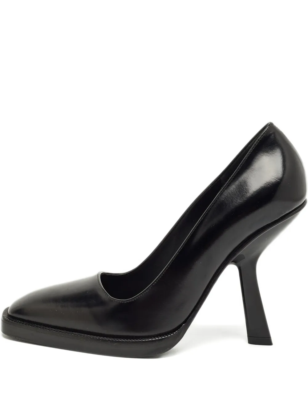 Ferragamo Pre-Owned leather square-toe pumps - Schwarz