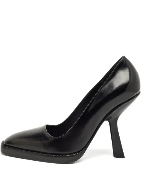 Ferragamo Pre-Owned leather square-toe pumps