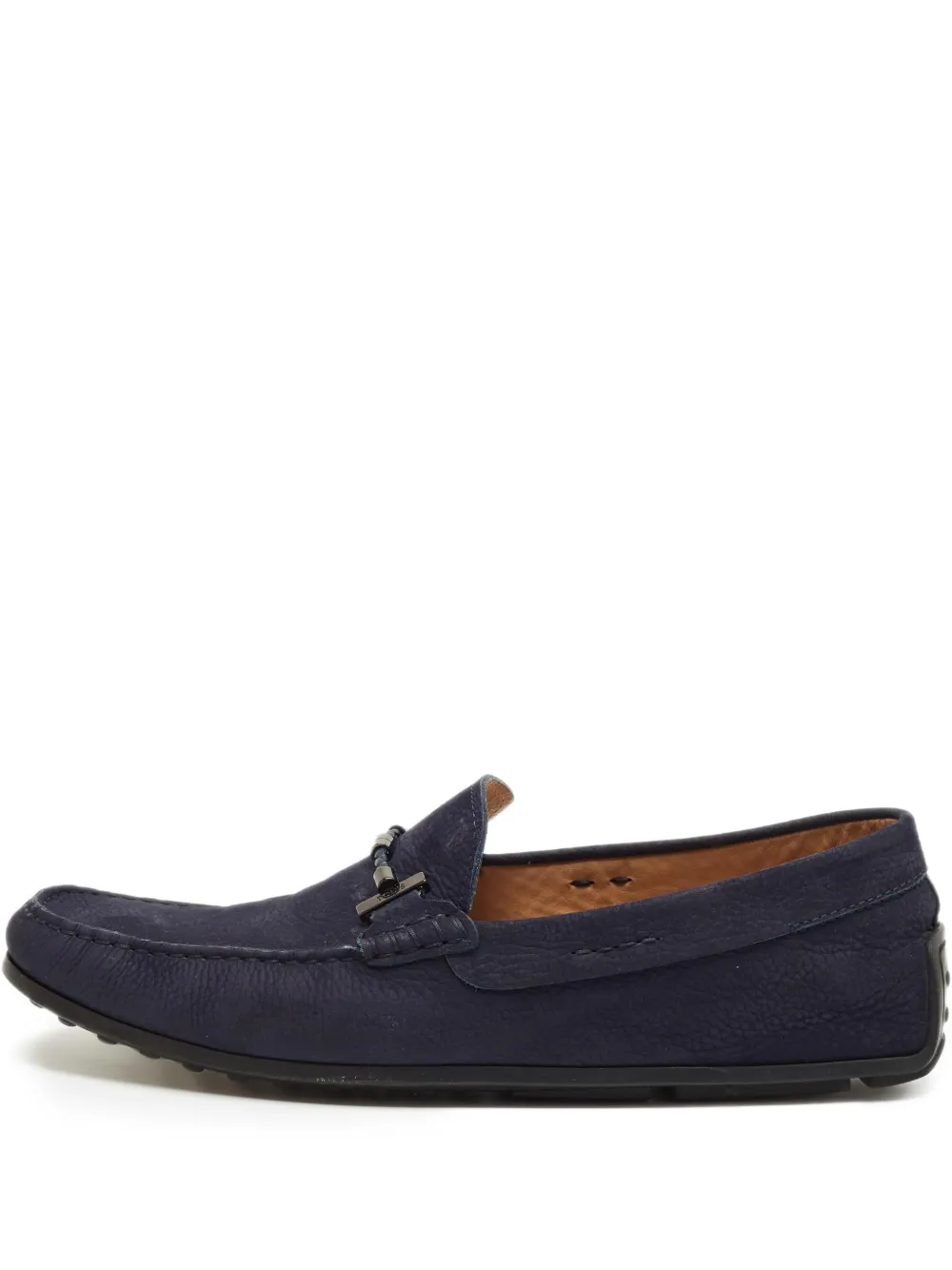 Tod's mocassins en daim à détail de logo | bleu | Image 1