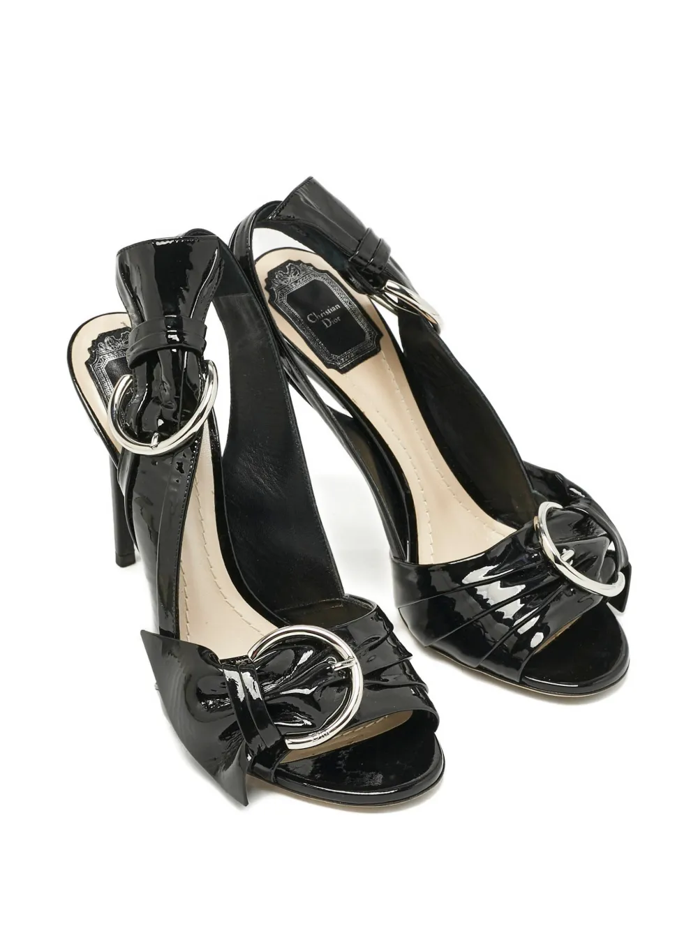 Christian Dior Pre-Owned buckled sandals - Zwart