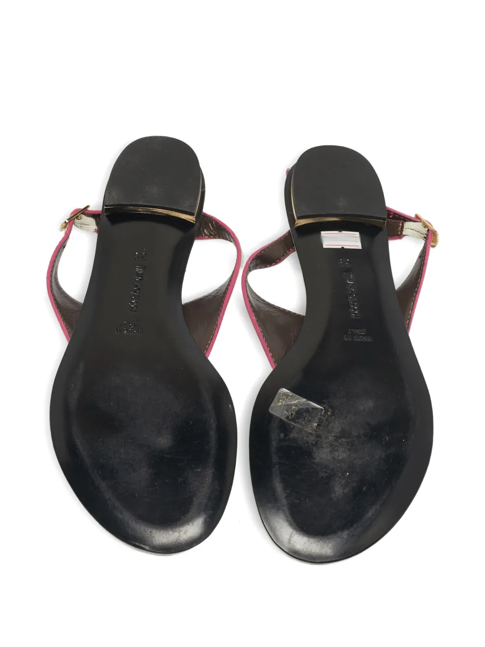 Roberto Cavalli logo-detail sandals - Beige