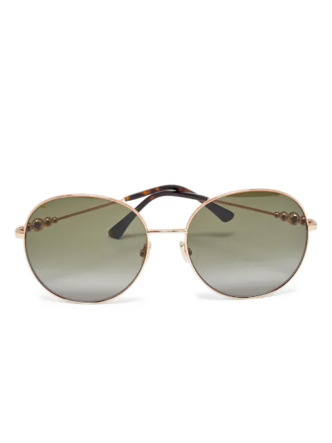 Jimmy Choo Pre-Owned Birdie gradient round sunglasses