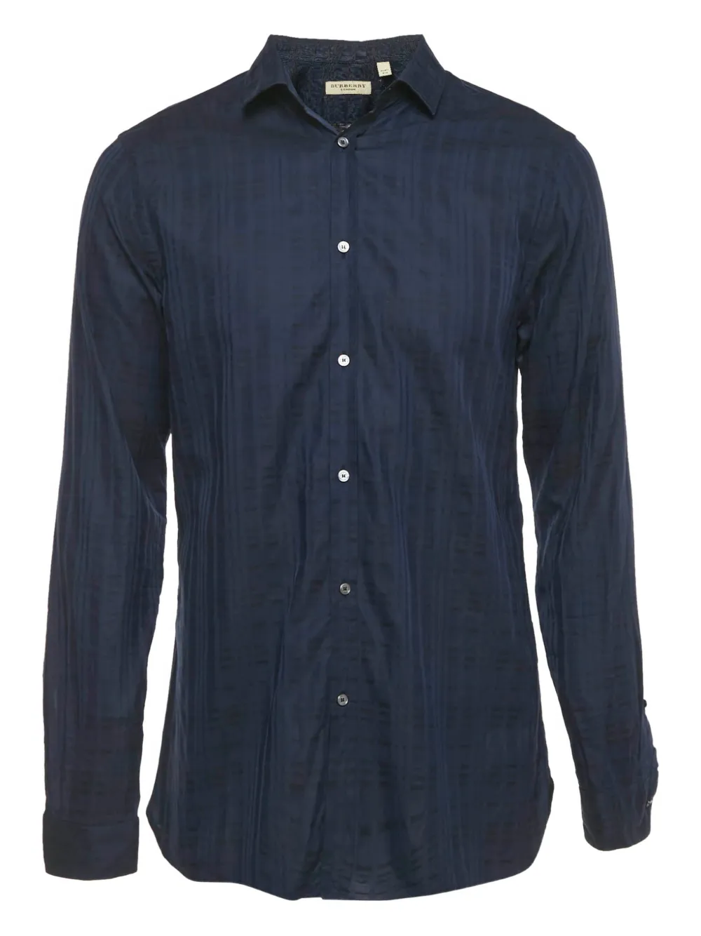 Burberry Pre-Owned cotton checked shirt - Blu