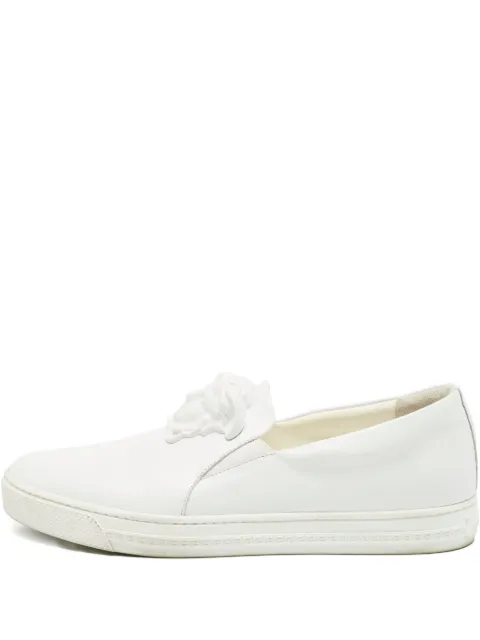 Versace Pre-Owned Medusa palazzo leather slip-on sneakers