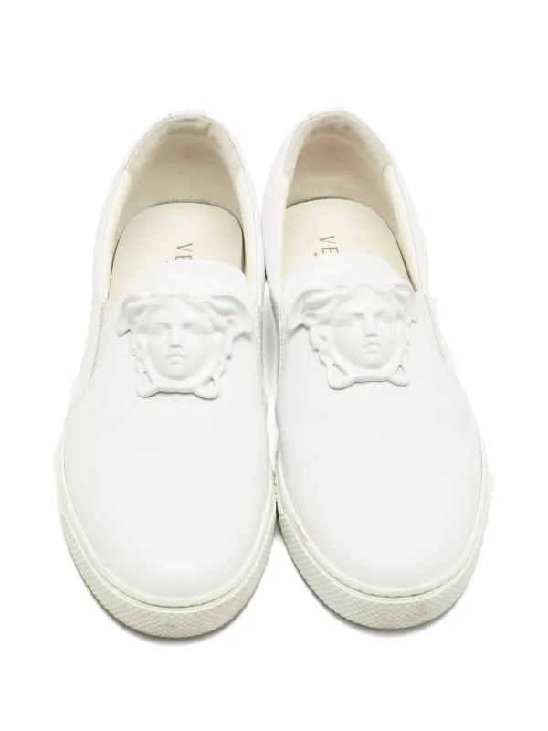 Versace Pre-Owned Medusa Palazzo Leather slip-on Sneakers  display picture 1