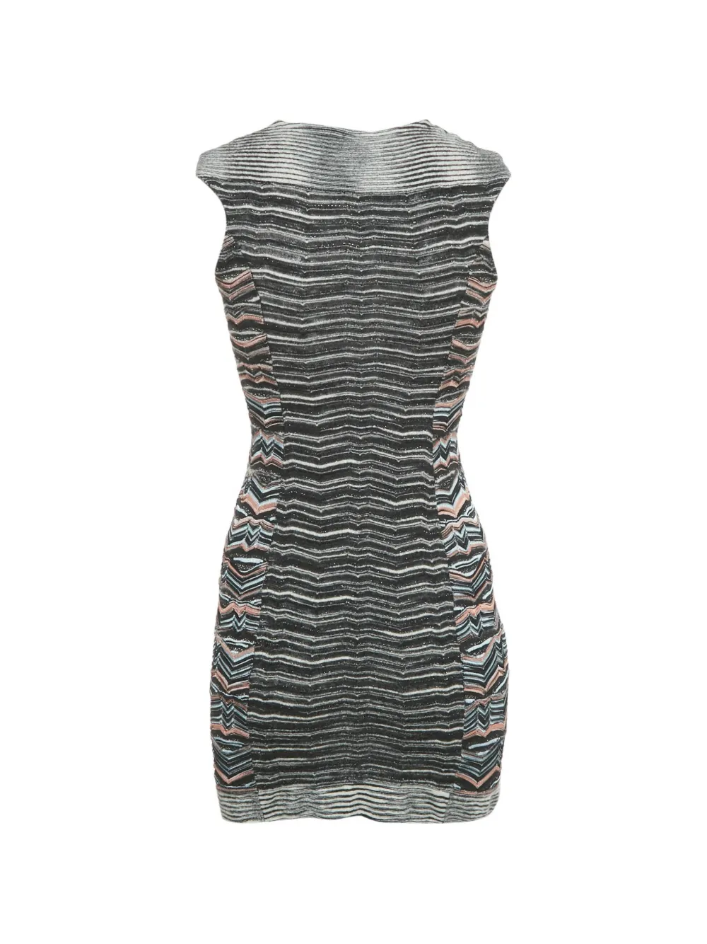 Missoni Pre-Owned zigzag-pattern knit dress - Zwart