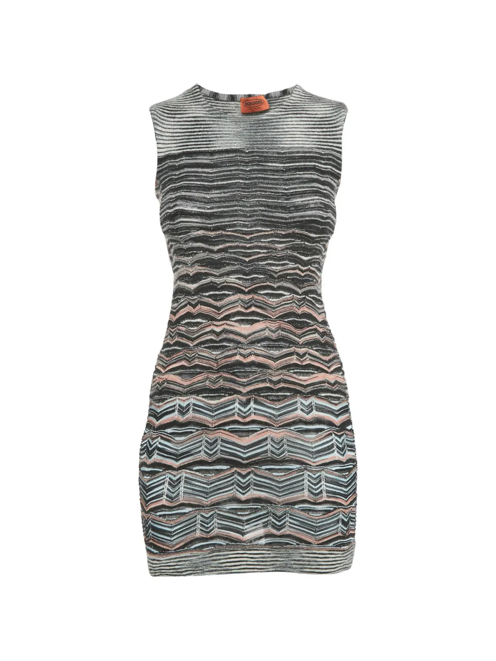 Missoni Pre-Owned zigzag-pattern knit dress - Nero