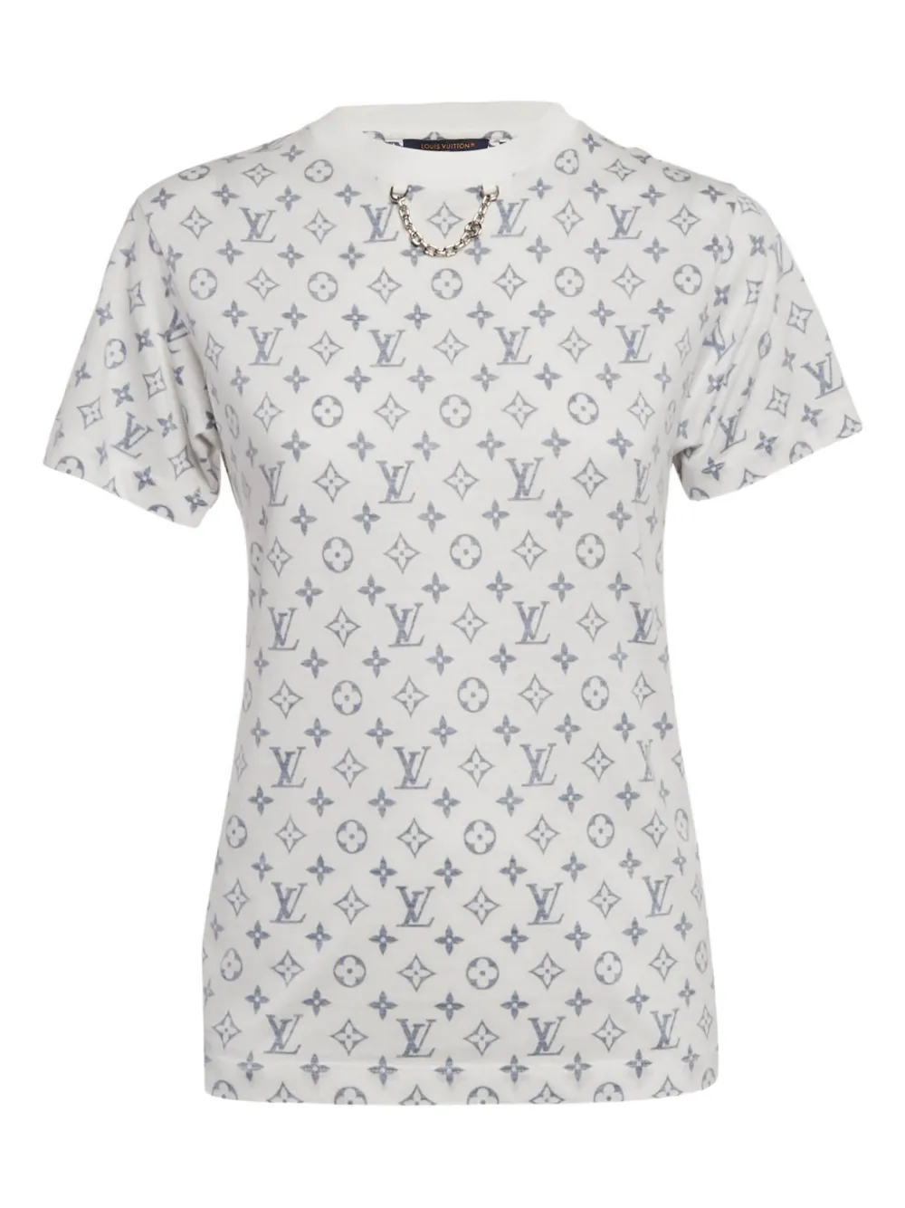 Pre-owned Louis Vuitton Monogram Cotton T-shirt In White