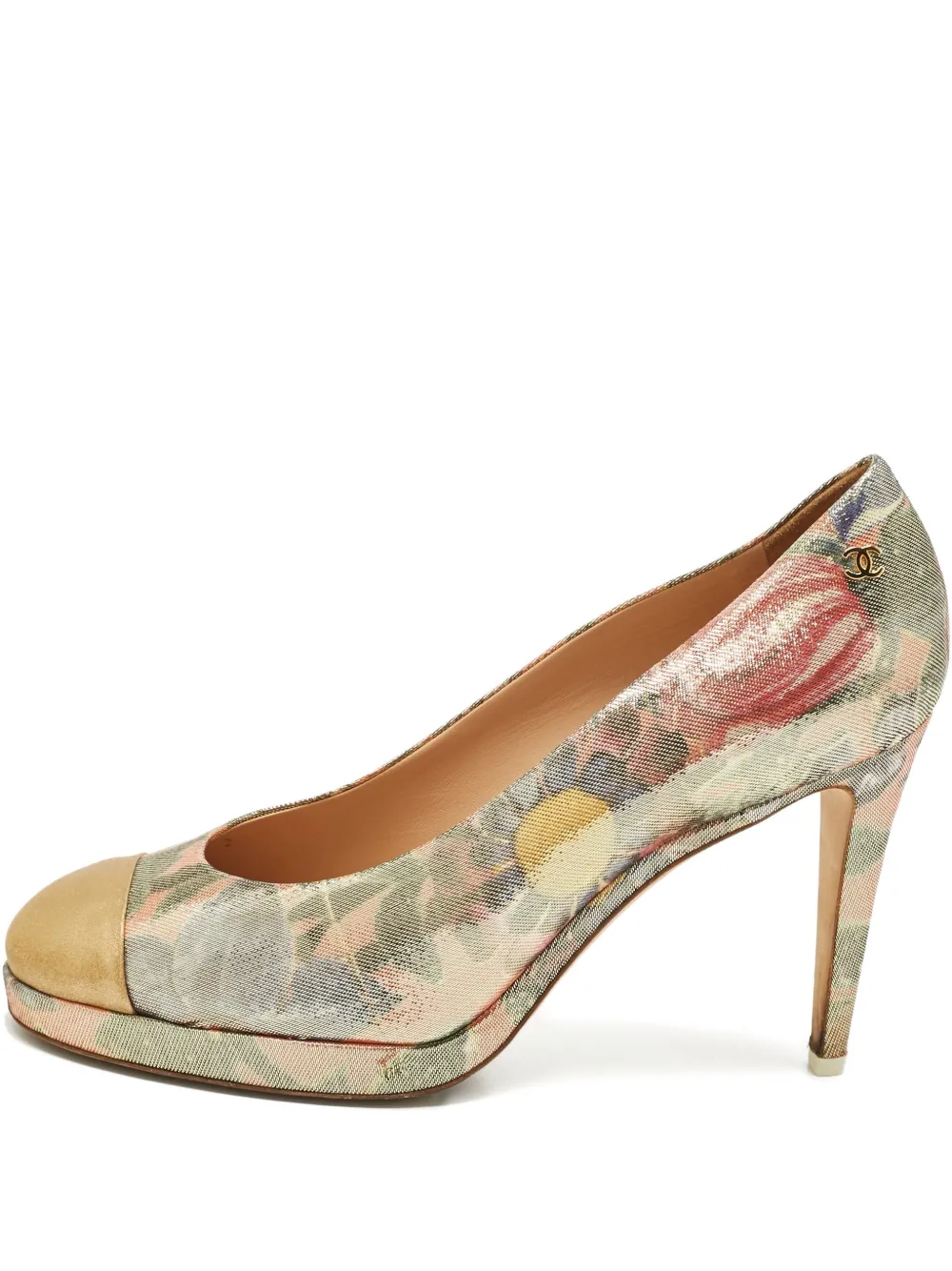 CHANEL Pre-Owned platform leather pumps - Rosa