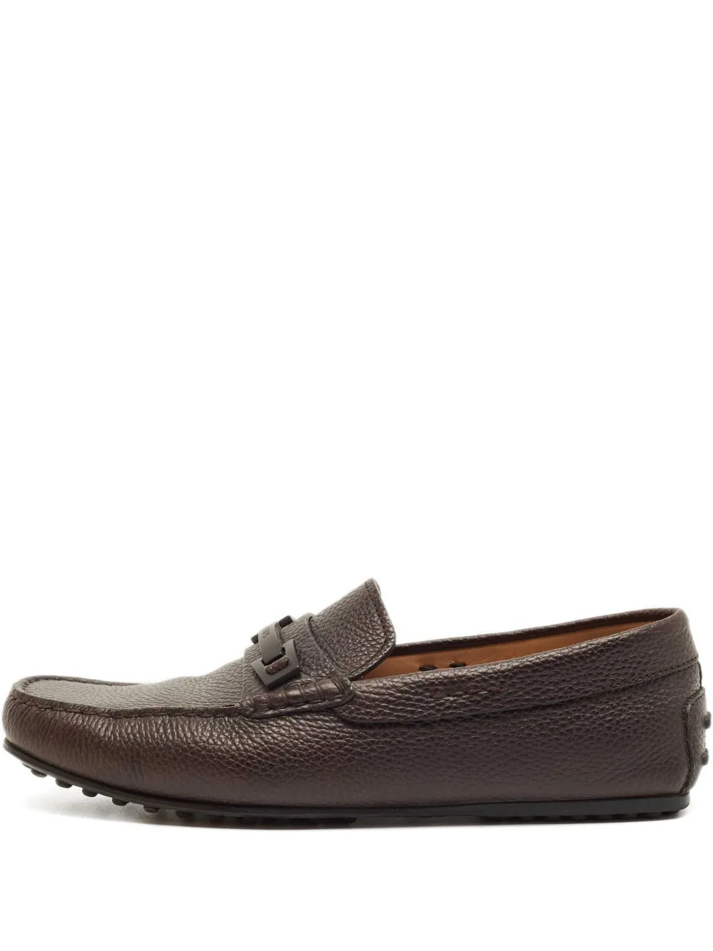 Tod's Vintage leather bit loafers - Braun