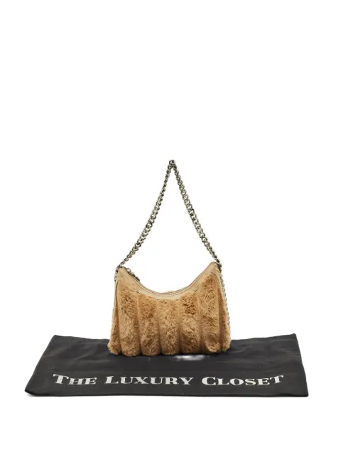 Stella McCartney Pre-Owned Falabella quilted faux-fur shoulder bag