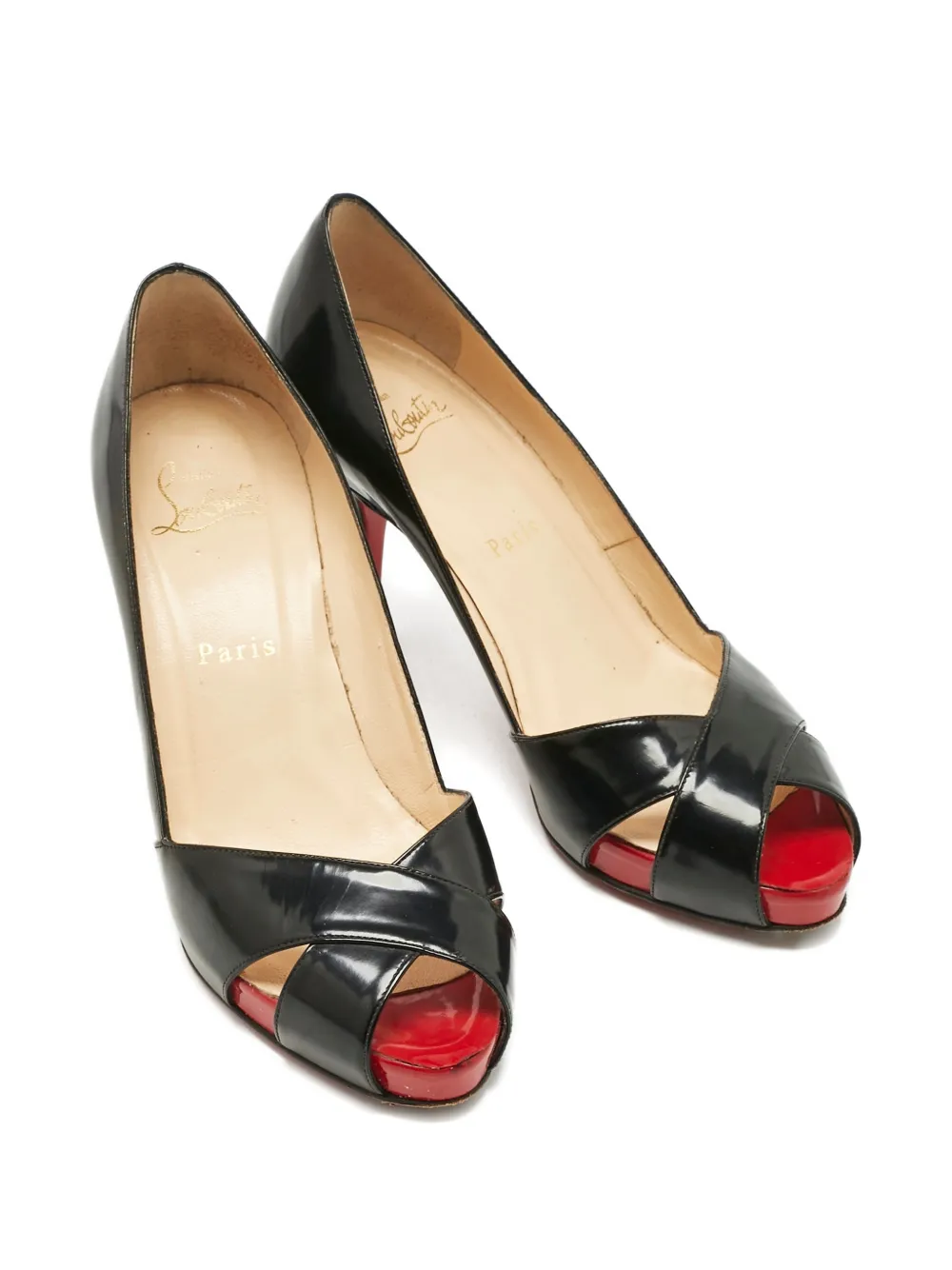 Christian Louboutin Pre-Owned Shelley criss-cross pumps - Zwart