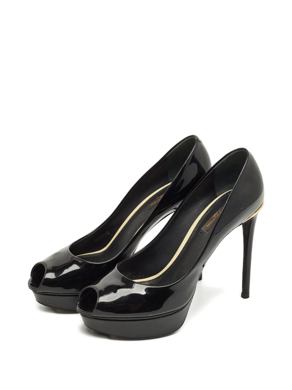 Louis Vuitton Pre-Owned Eyeline peep-toe pumps - Zwart