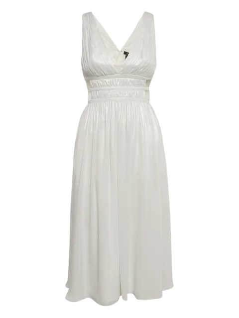 Aidan Mattox cut-out gathered midi dress