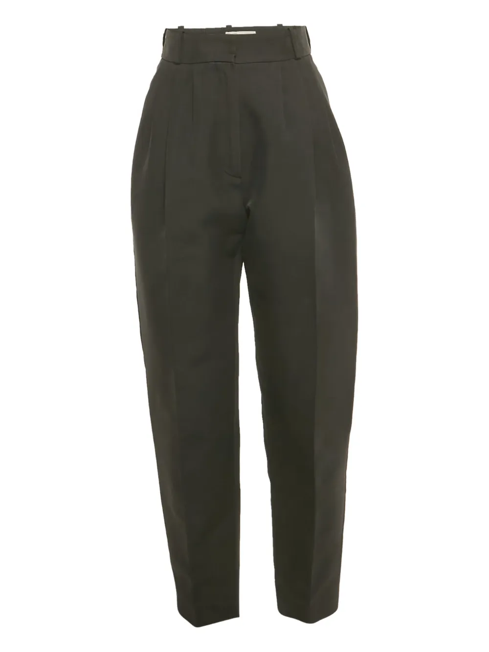 Pre-owned Alexander Mcqueen Sculptural Cotton Trousers In Gray