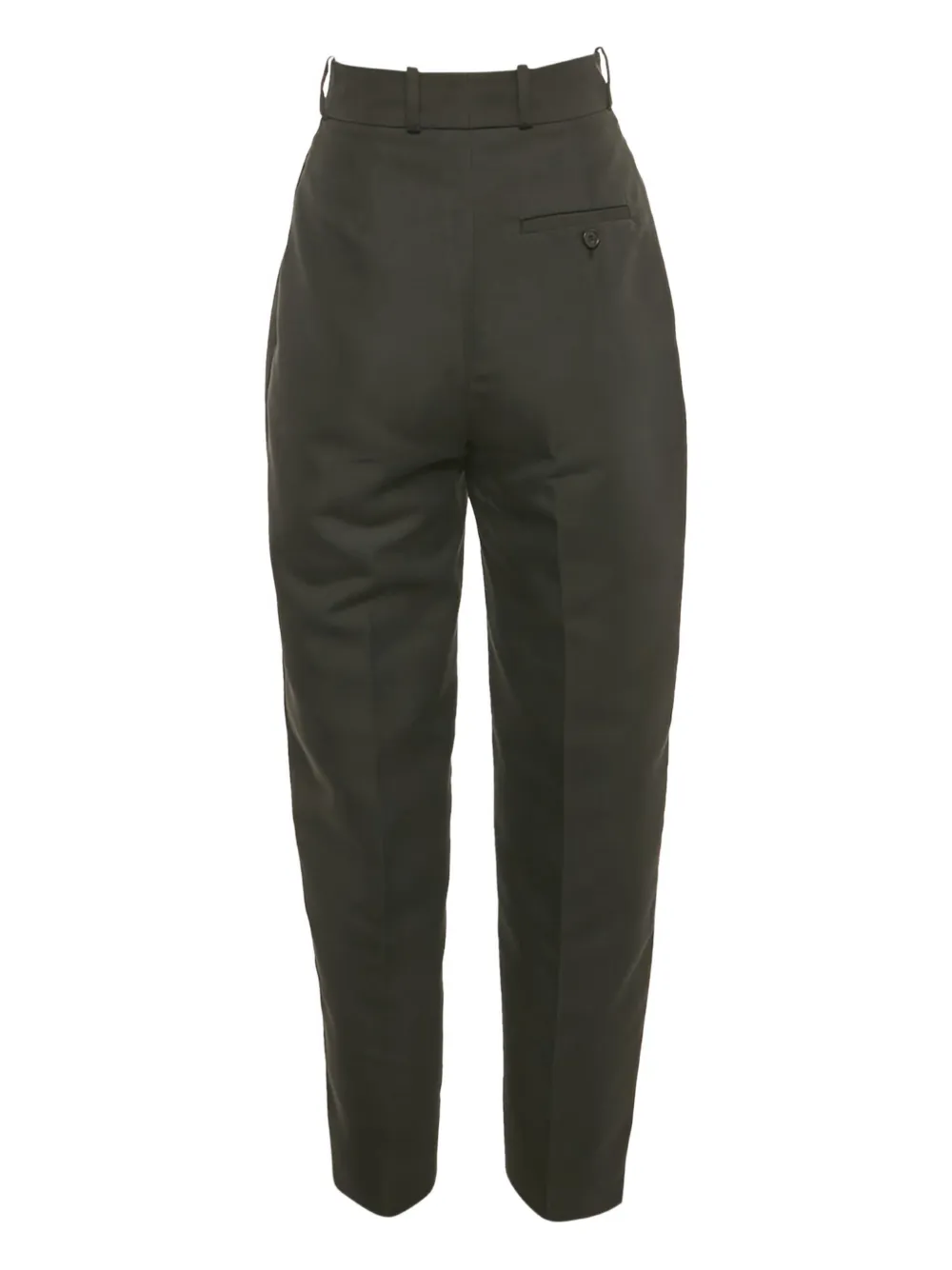 Pre-owned Alexander Mcqueen Sculptural Cotton Trousers In Gray