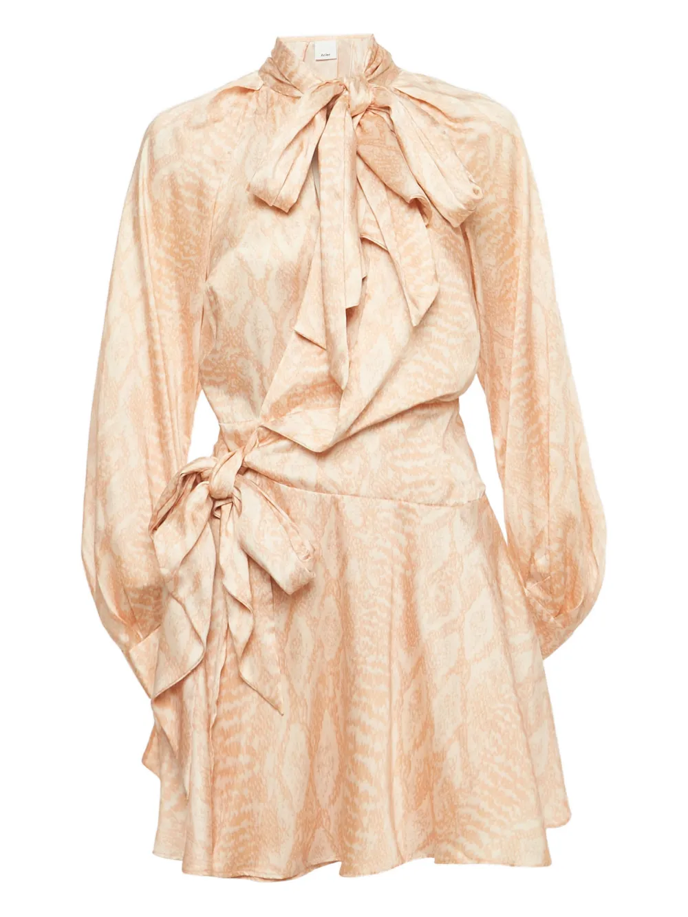 Acler beige wrap mini dress - Toni neutri