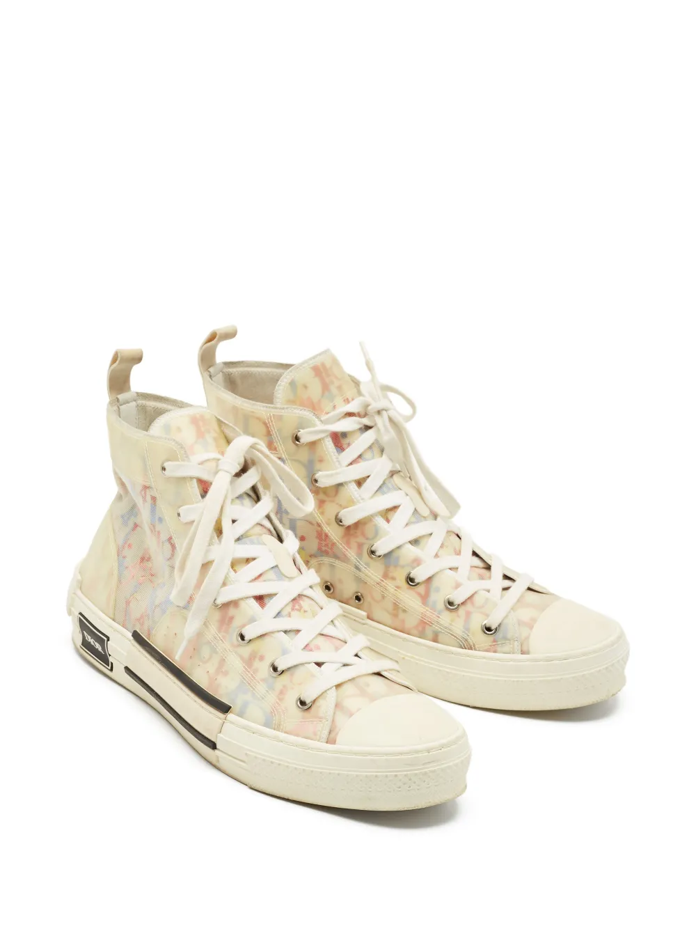 Christian Dior Pre-Owned B23 Dior Oblique-pattern high-top sneakers | Image 2