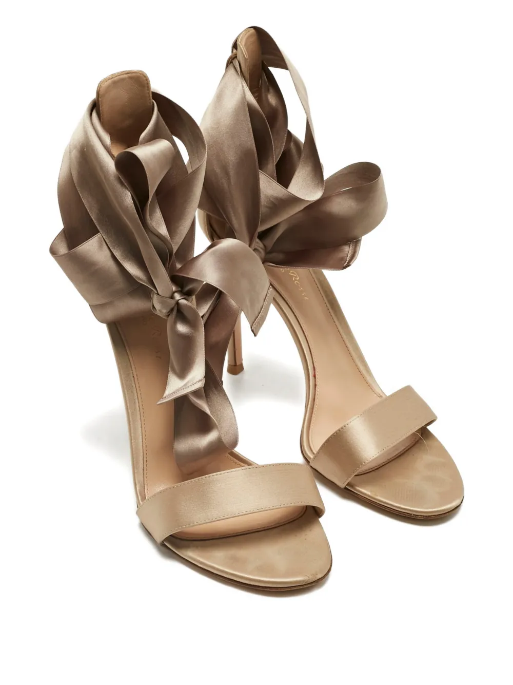 Gianvito Rossi Gala ribbon-tie sandals - Grijs