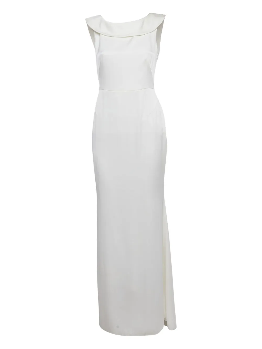 Paule Ka Crepe frilled dress - Bianco