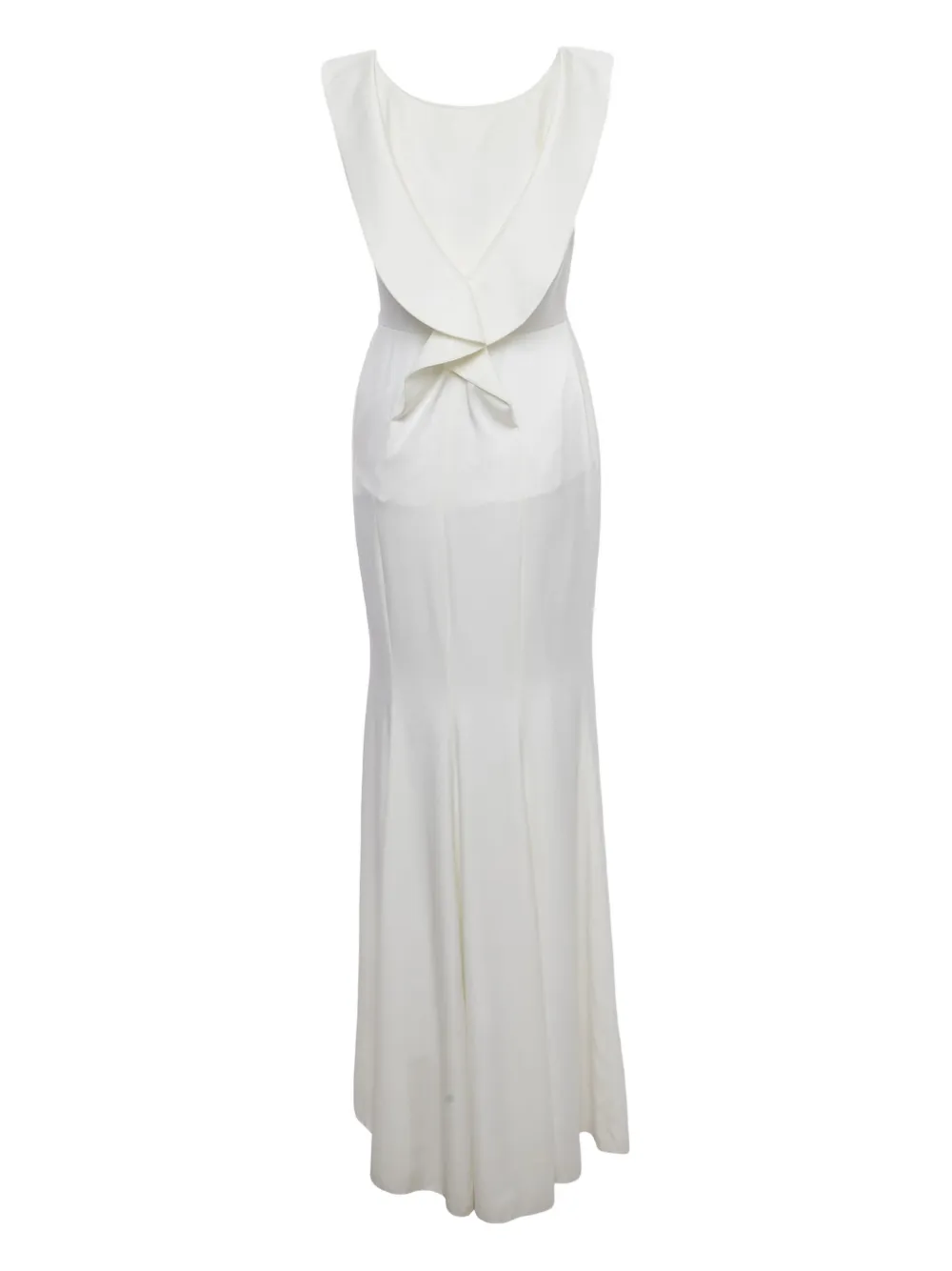 Paule Ka Crepe frilled dress - Wit