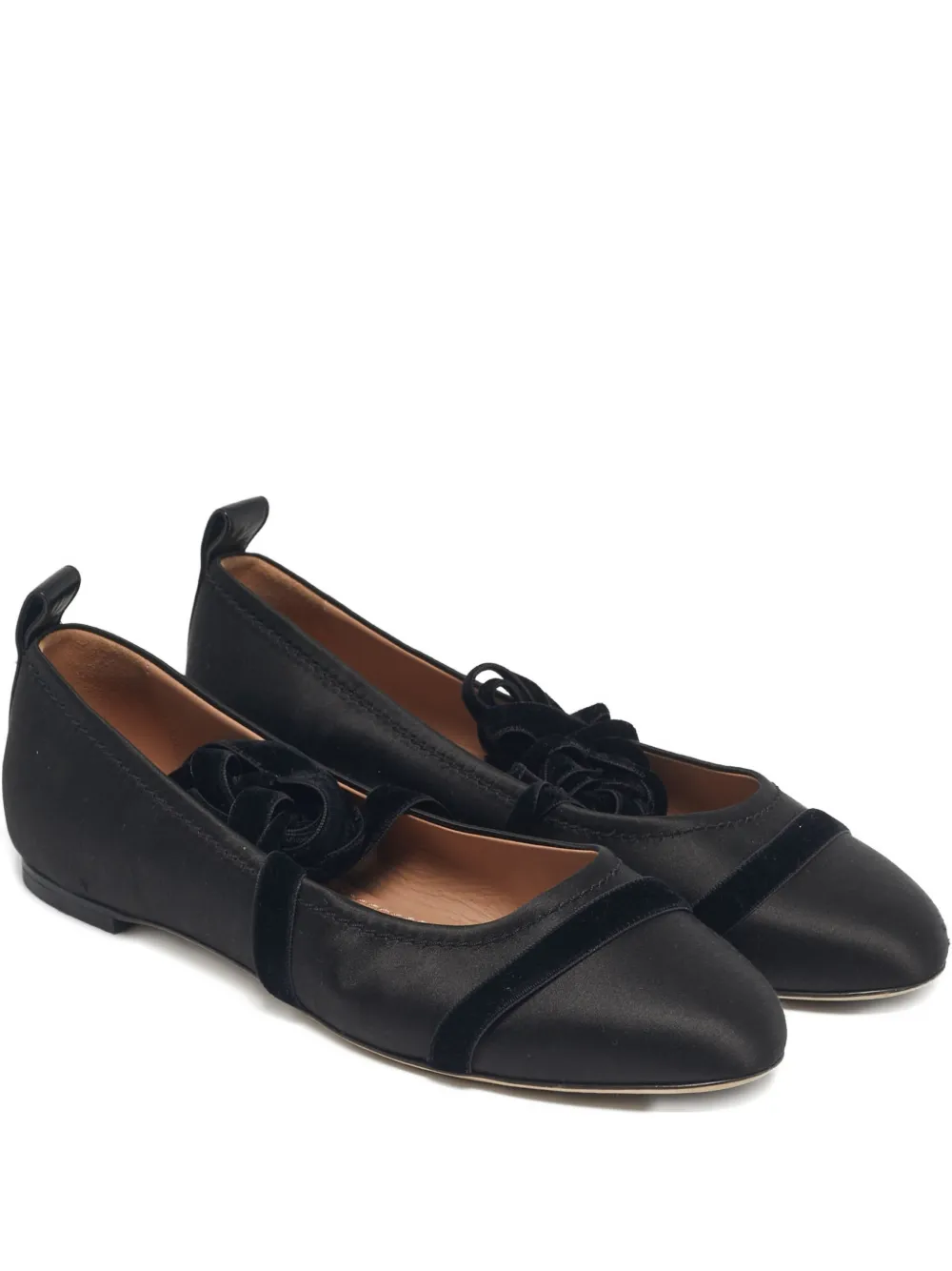 Malone Souliers round-toe ballet flats - Schwarz