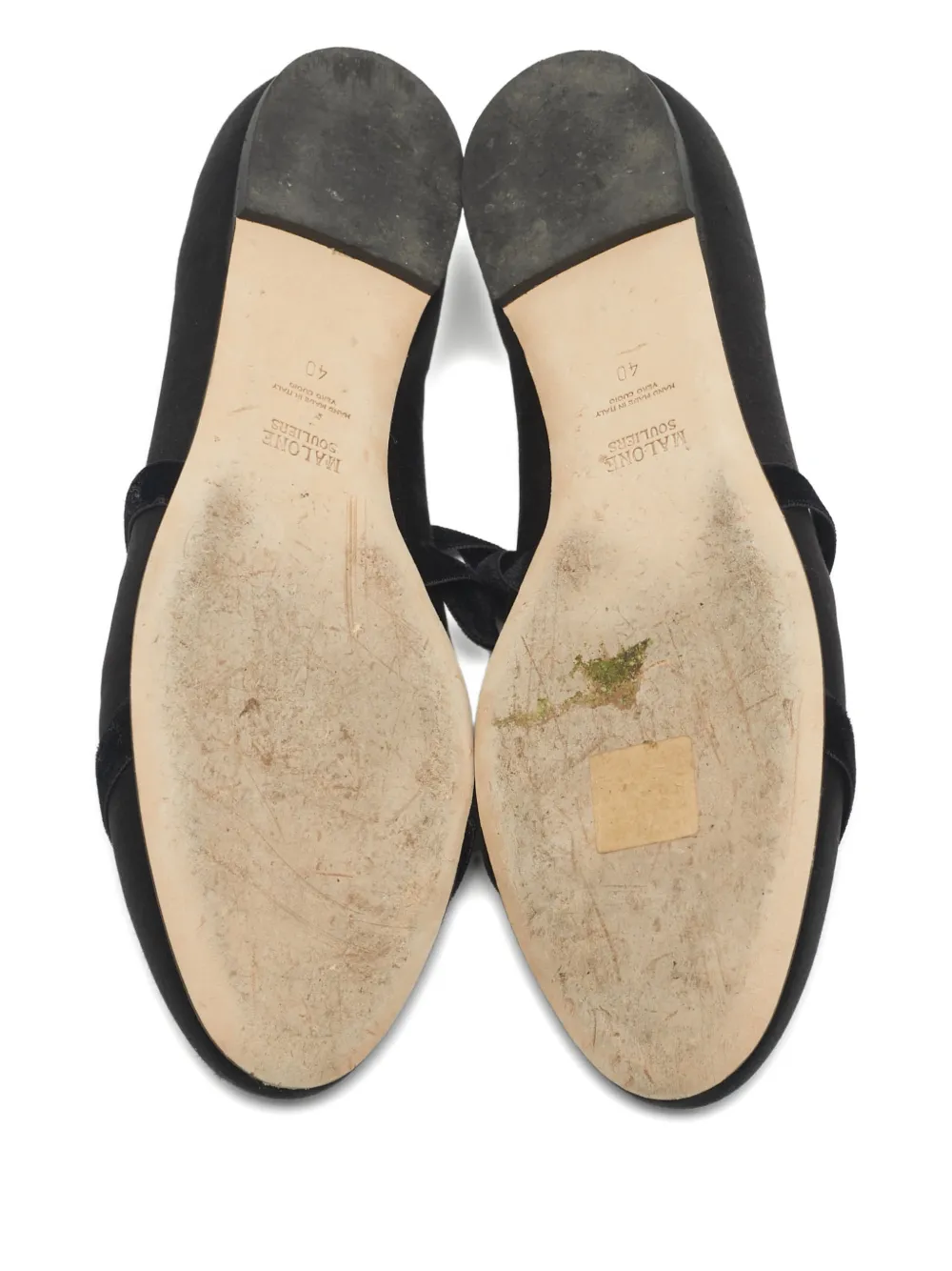 Malone Souliers round-toe ballet flats - Zwart