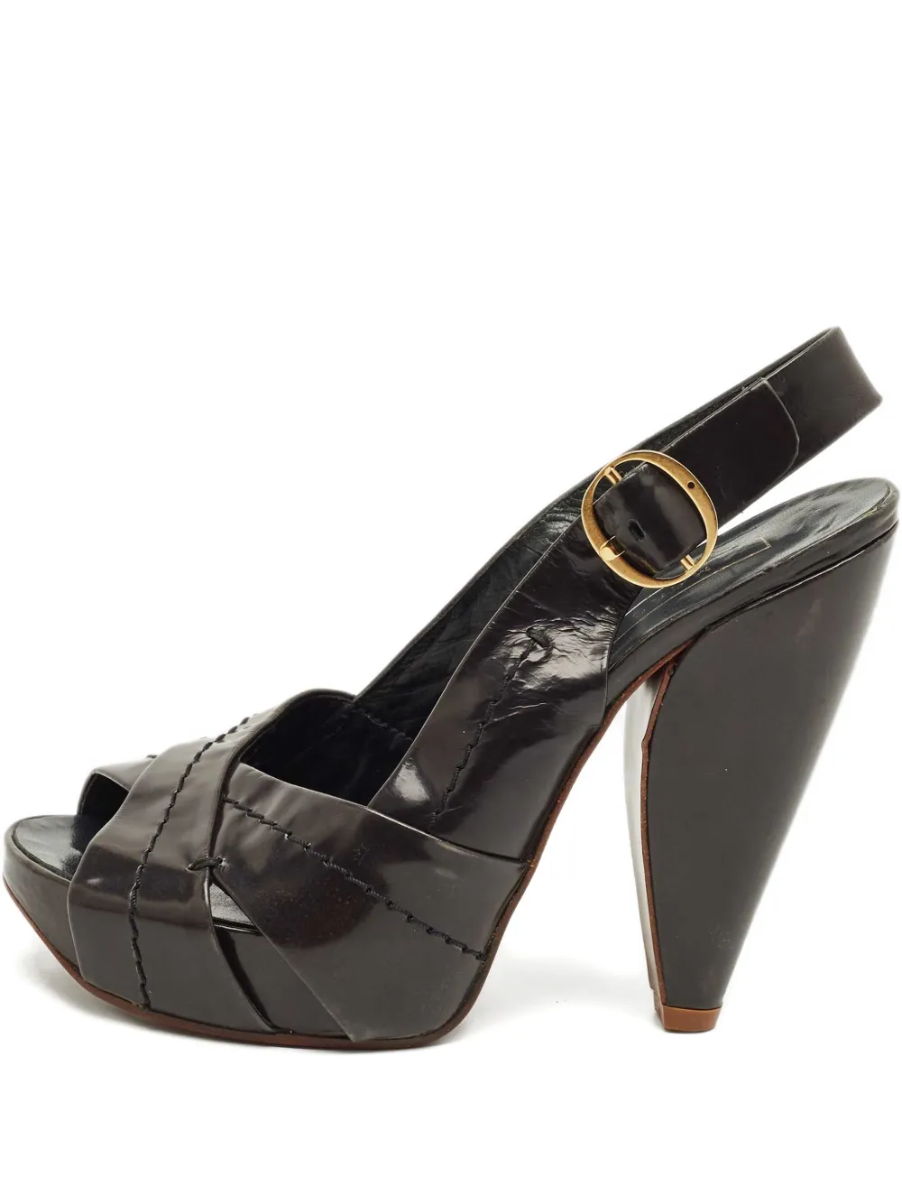 Marc Jacobs Crossed platform sandals - Schwarz
