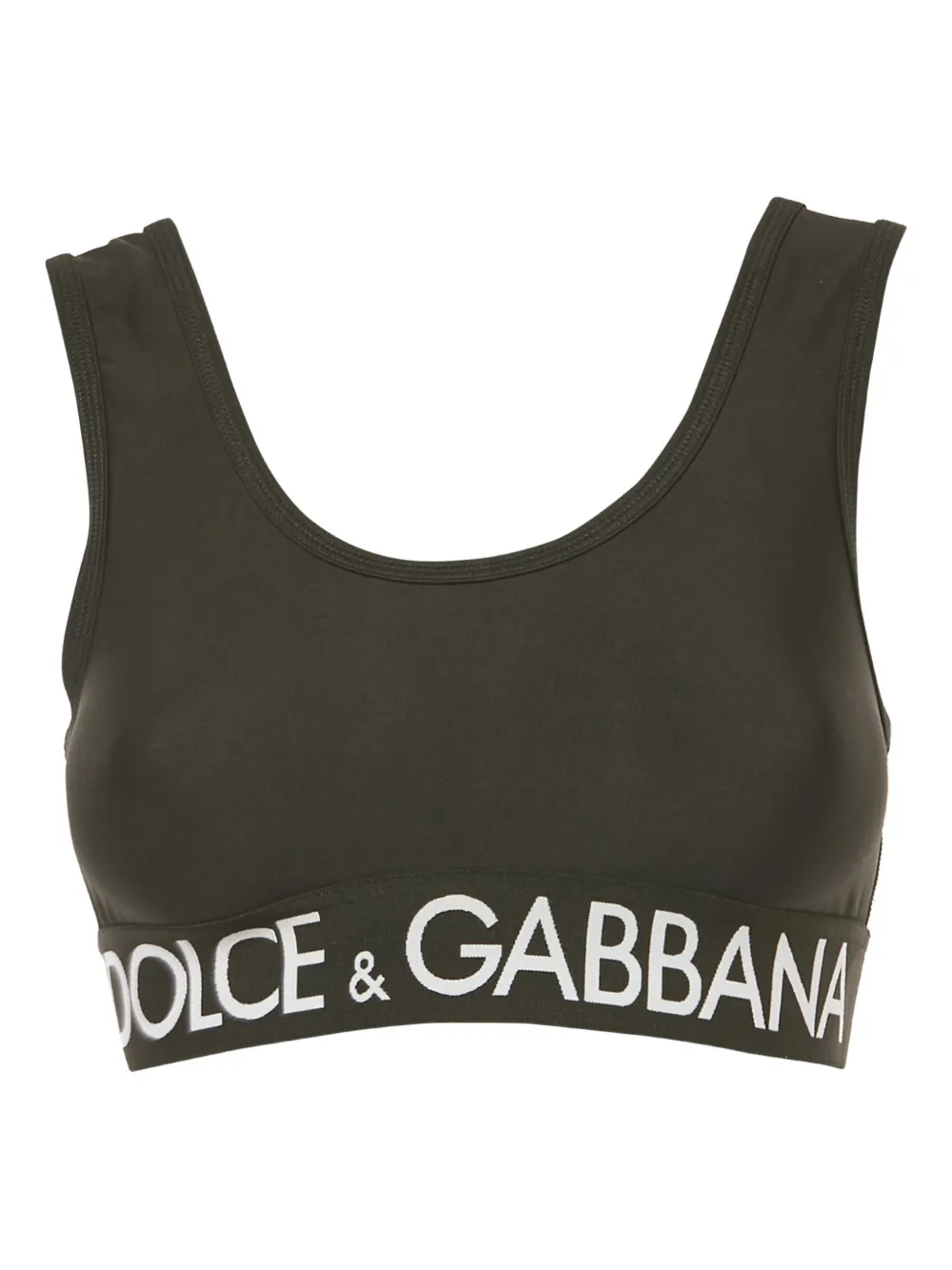 Dolce & Gabbana Pre-Owned logo-detail top - Nero