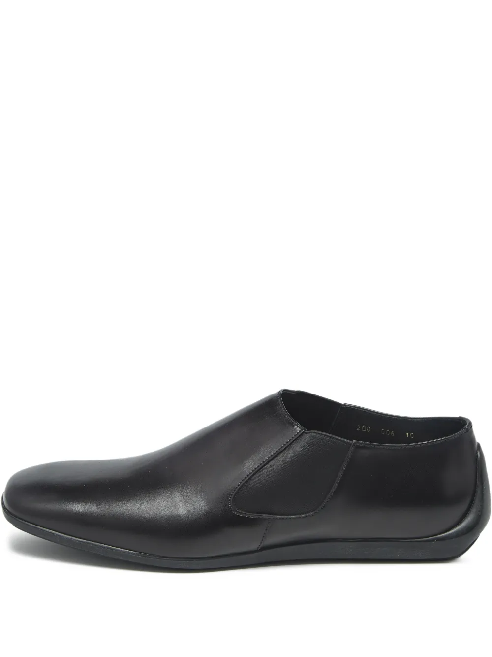 Prada Pre-Owned leather slip-on loafers | Black | Image 1