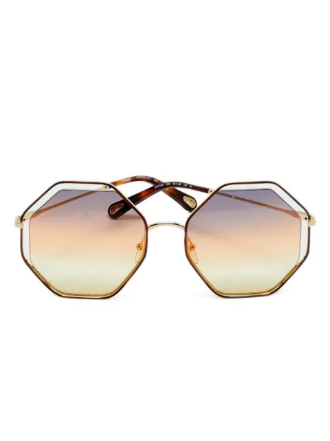 Chloé Pre-Owned Poppy  geometric-frame sunglasses