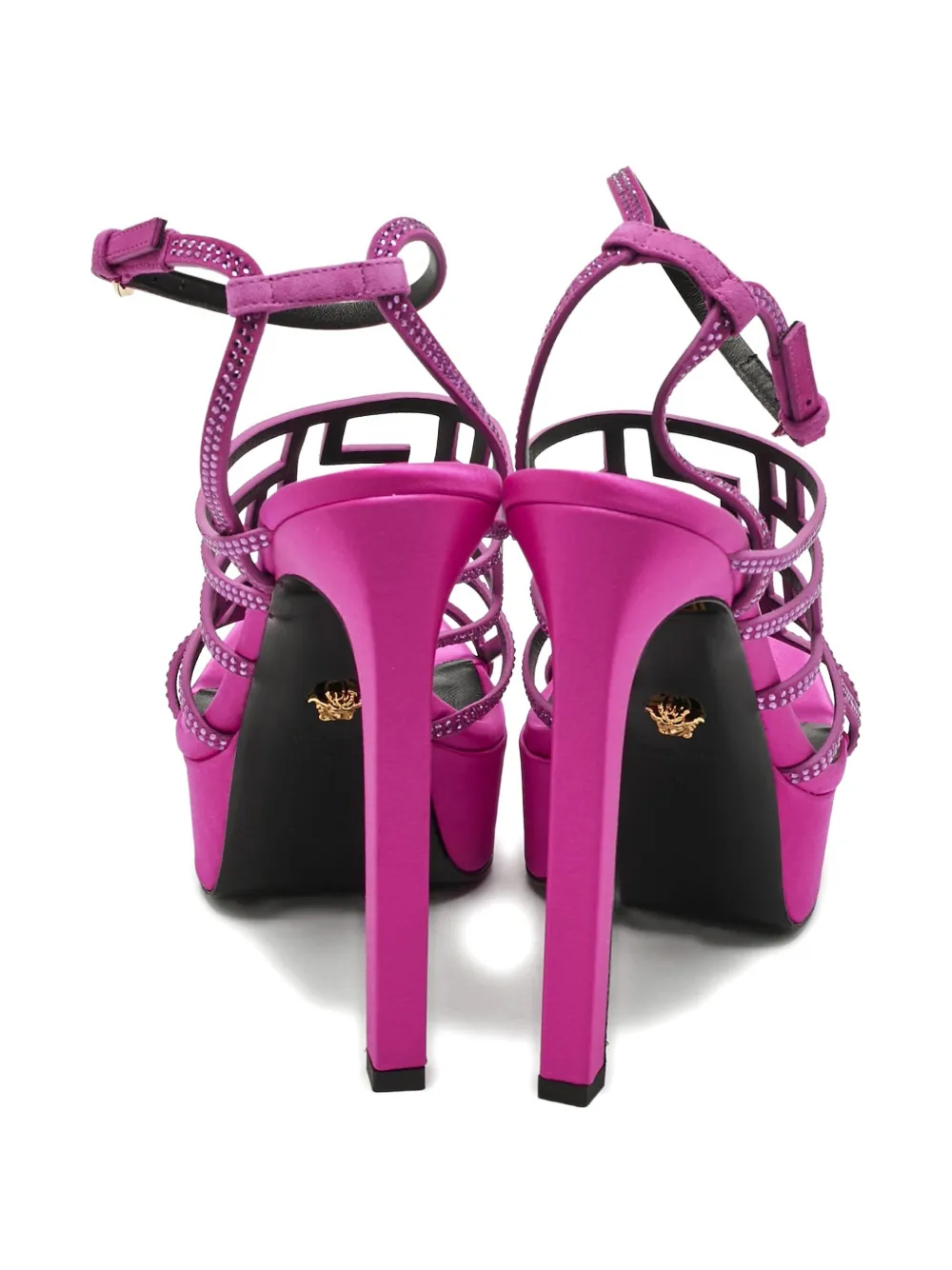 Versace Pre-Owned Greca platform sandals - Roze