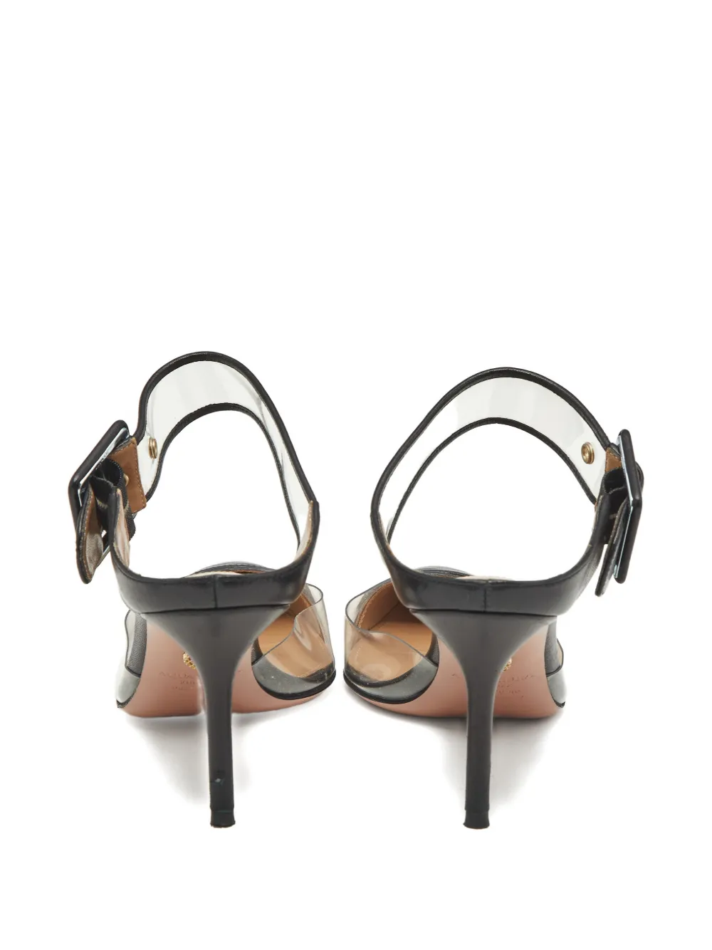 Aquazzura buckle-detail leather sandals - Zwart