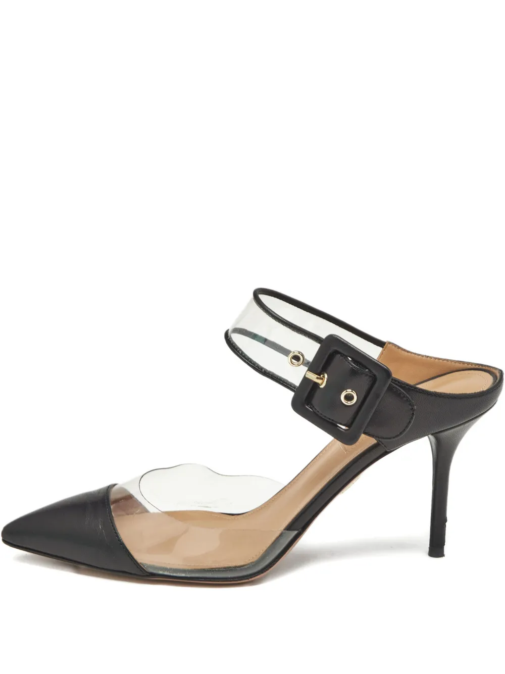 Aquazzura buckle-detail leather sandals - Nero
