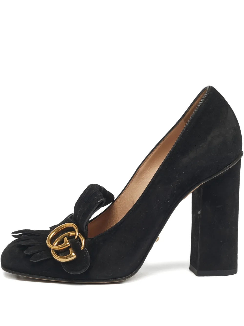 Gucci Pre-Owned Marmont fringe pumps - Schwarz